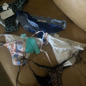 NWT Zimmermann and other designer bikini bottoms 5pc bundle  >$500 MSRP